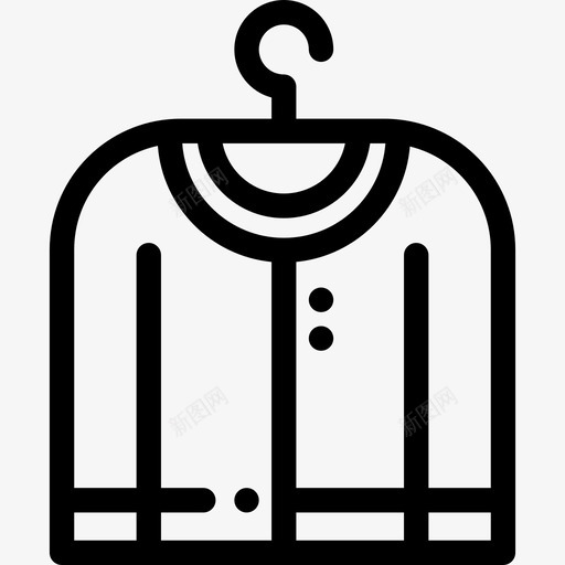 毛衣衣服17直线型图标svg_新图网 https://ixintu.com 毛衣 直线型 衣服17