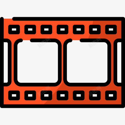 电影胶片电影院12线性颜色图标svg_新图网 https://ixintu.com 电影胶片 电影院12 线性颜色