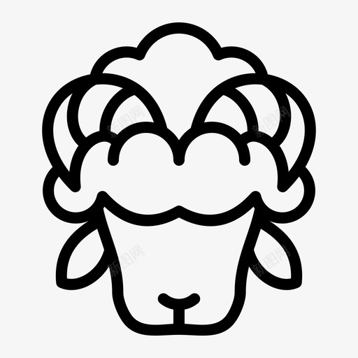 羊动物牛图标svg_新图网 https://ixintu.com 动物 牛 羊