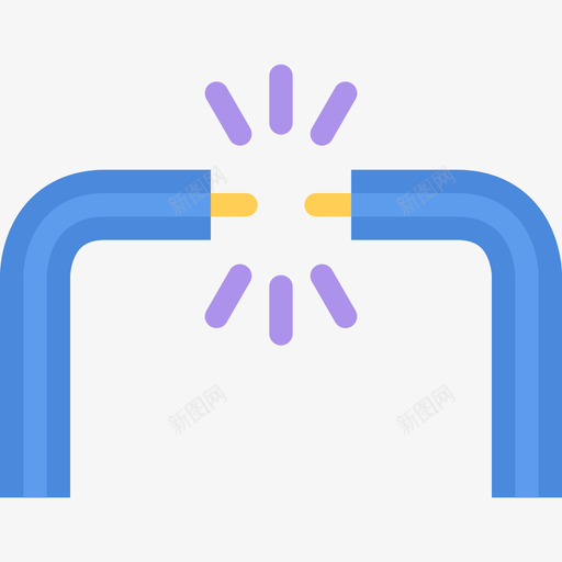 电缆破损客房部4扁平图标svg_新图网 https://ixintu.com 客房部4 扁平 电缆破损