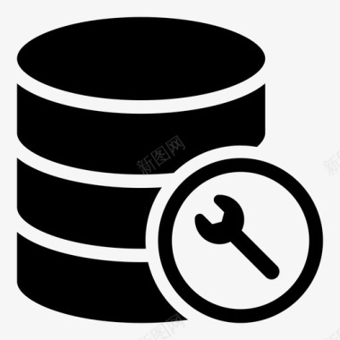 数据库配置堆栈存储图标图标