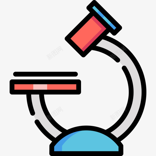 显微镜化学7线性颜色图标svg_新图网 https://ixintu.com 化学7 显微镜 线性颜色