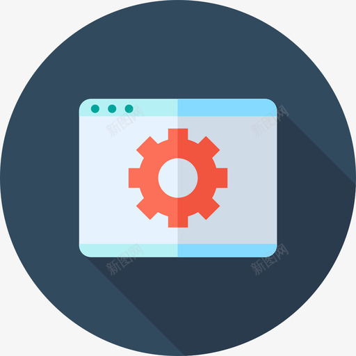浏览器数字营销6扁平图标svg_新图网 https://ixintu.com 扁平 数字营销6 浏览器