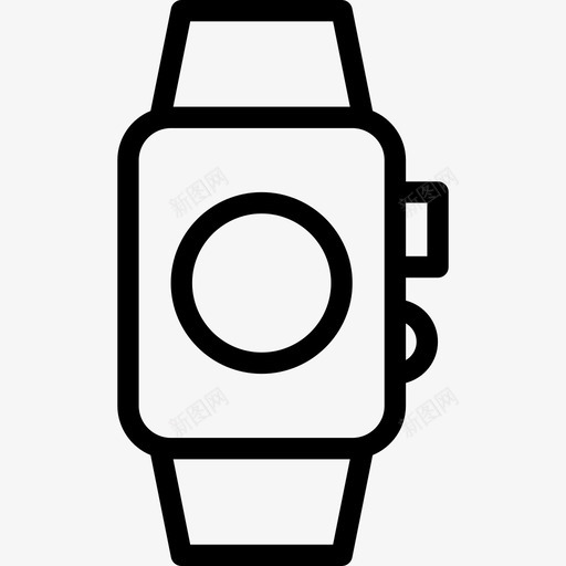 智能手表小工具2线性图标svg_新图网 https://ixintu.com 小工具2 智能手表 线性