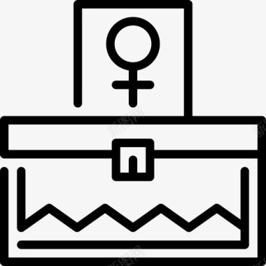 投票妇女节直系图标图标