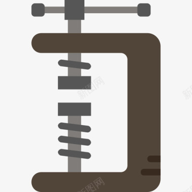 平头结构虎钳图标图标