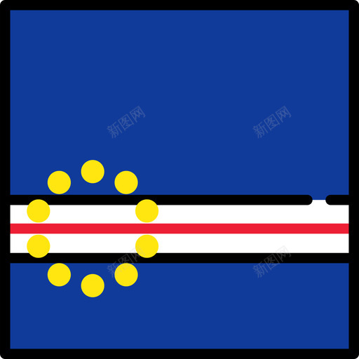 佛得角旗帜收藏3广场图标svg_新图网 https://ixintu.com 佛得角 广场 旗帜收藏3