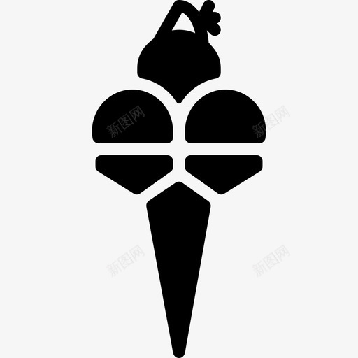 冰淇淋冰淇淋3填充图标svg_新图网 https://ixintu.com 冰淇淋 冰淇淋3 填充