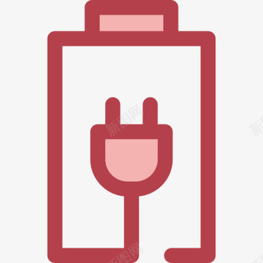 电池电子14红色图标图标