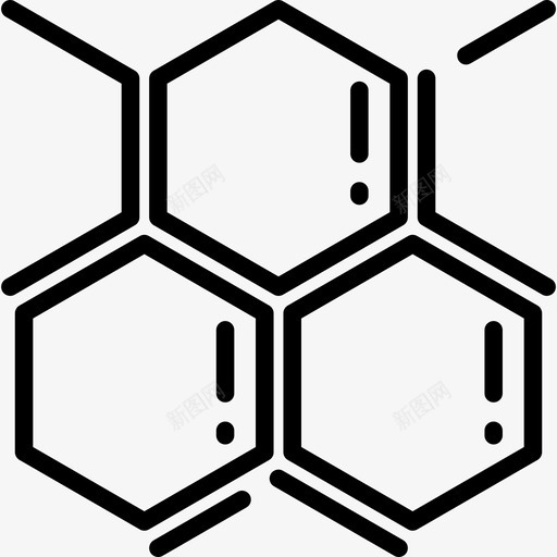 键化学5线性图标svg_新图网 https://ixintu.com 化学5 线性 键