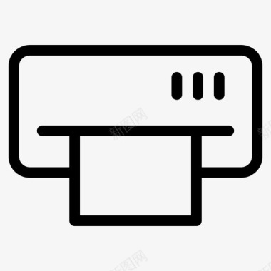 打印机器具图标图标
