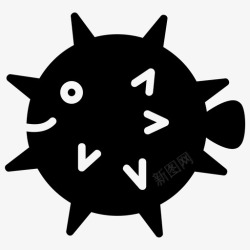 鲑科鱼河豚气球鱼河豚科图标高清图片