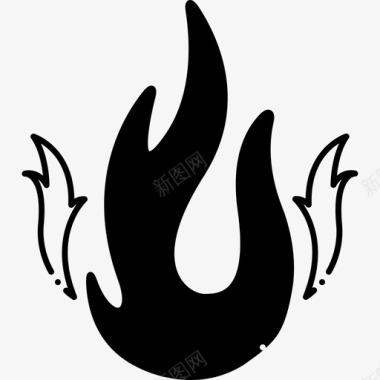火篝火壁炉图标图标