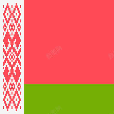 白俄罗斯国际旗帜4广场图标图标