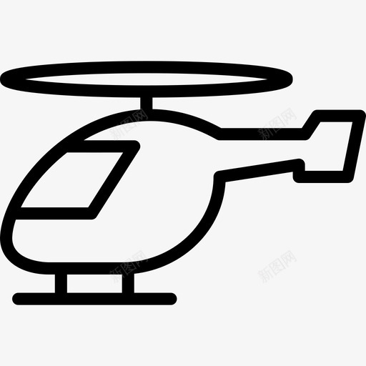 直升机运输17直线图标svg_新图网 https://ixintu.com 直升机 直线 运输17