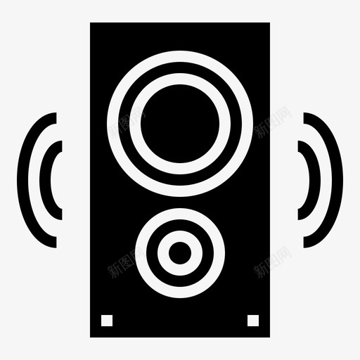 扬声器音频音乐图标svg_新图网 https://ixintu.com 扬声器 酒吧 音乐 音频