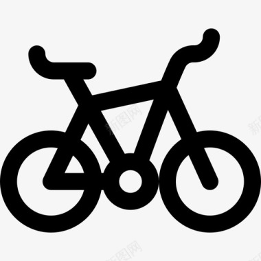 自行车嬉皮士4直线型图标图标