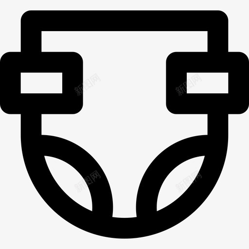 尿布宝宝20轮廓图标svg_新图网 https://ixintu.com 宝宝20 尿布 轮廓
