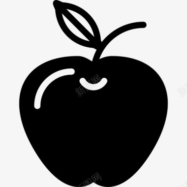苹果美食4填充图标图标