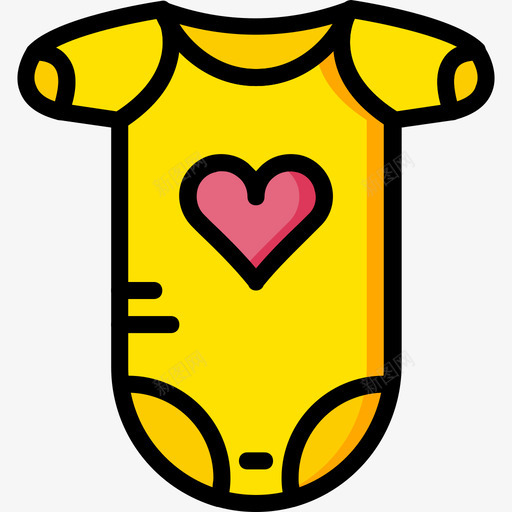 身体婴儿14黄色图标svg_新图网 https://ixintu.com 婴儿14 身体 黄色
