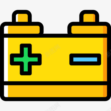 电池结构8黄色图标图标