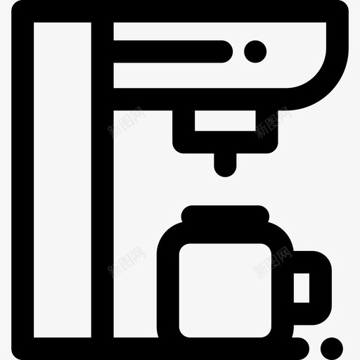 咖啡杯家居用品10直线型图标svg_新图网 https://ixintu.com 咖啡杯 家居用品10 直线型