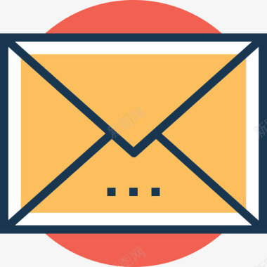 邮件商务和办公室11线性颜色图标图标
