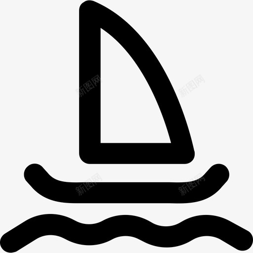 帆船旅行24粗体圆形图标svg_新图网 https://ixintu.com 帆船 旅行24 粗体圆形