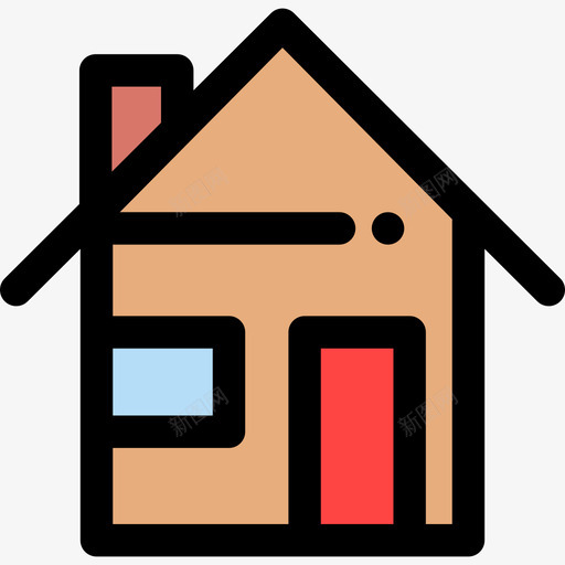 房地产家居用品11线性颜色图标svg_新图网 https://ixintu.com 家居用品11 房地产 线性颜色