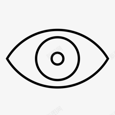 眼睛眼球观察图标图标