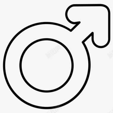 男性性别医学符号图标图标