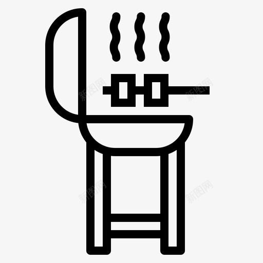 烧烤烹饪夏季图标svg_新图网 https://ixintu.com 夏季 暑假 烧烤 烹饪