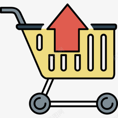 购物车电子商务8彩色128px图标图标