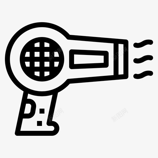 吹风机头发沙龙图标svg_新图网 https://ixintu.com 吹风机 头发 情人节 沙龙 电子设备