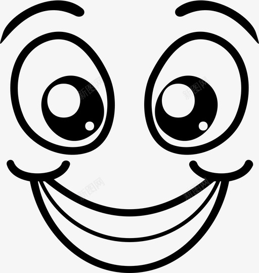 表情搞笑智能手机图标svg_新图网 https://ixintu.com 微笑 搞笑 智能手机 表情