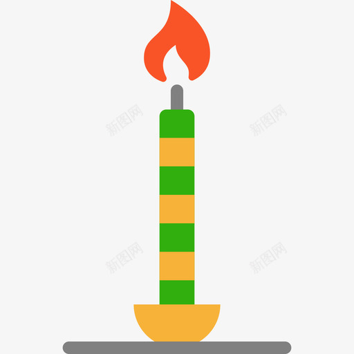 蜡烛排灯节元素扁平图标svg_新图网 https://ixintu.com 扁平 排灯节元素 蜡烛