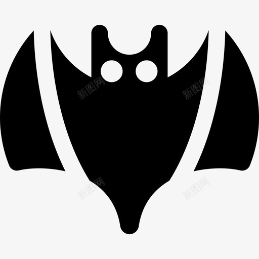 蝙蝠动物24填充物图标svg_新图网 https://ixintu.com 动物24 填充物 蝙蝠