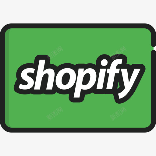 Shopify信用卡3线性颜色图标svg_新图网 https://ixintu.com Shopify 信用卡3 线性颜色