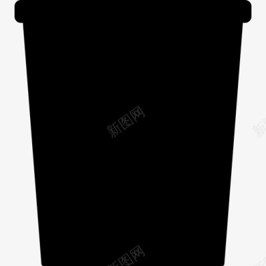 垃圾桶接口6实心图标图标