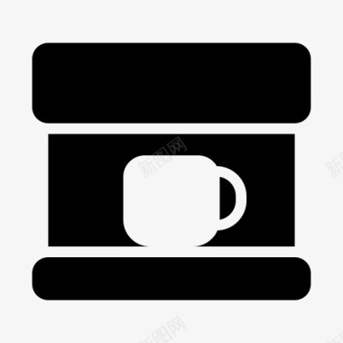 浓缩咖啡机咖啡杯子图标图标