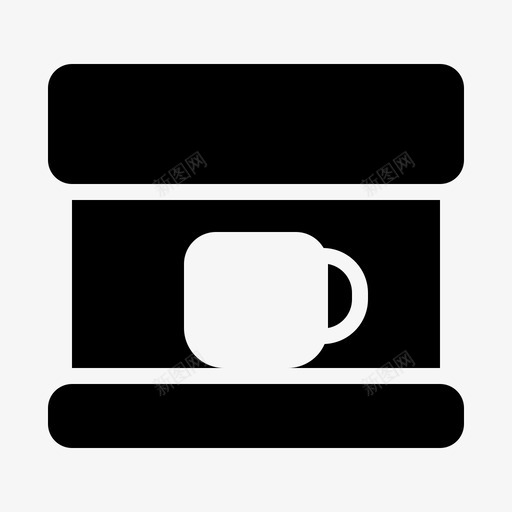 浓缩咖啡机咖啡杯子图标svg_新图网 https://ixintu.com 厨房 咖啡 咖啡馆字形 杯子 浓缩咖啡机