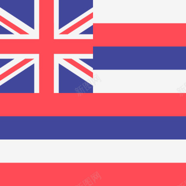 夏威夷国际旗帜4广场图标图标