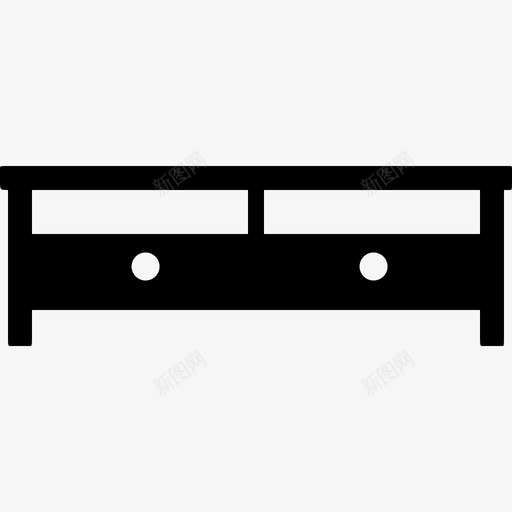 橱柜家具和白色物品实心图标svg_新图网 https://ixintu.com 实心 家具和白色物品 橱柜