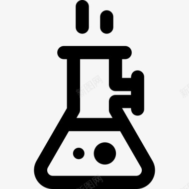 烧瓶化学3线性图标图标