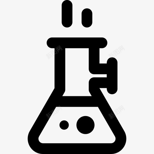烧瓶化学3线性图标svg_新图网 https://ixintu.com 化学3 烧瓶 线性