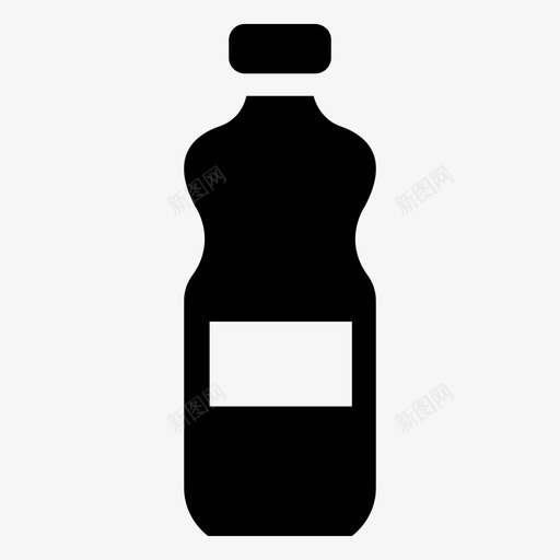 牛奶瓶子饮料图标svg_新图网 https://ixintu.com 可重复使用的瓶子 烘焙产品字形图标 牛奶 玻璃瓶 瓶子 饮料