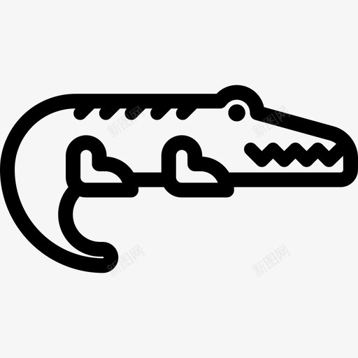 鳄鱼动物15直系图标svg_新图网 https://ixintu.com 动物15 直系 鳄鱼