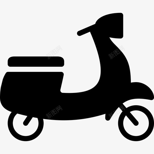 摩托车运输18装满图标svg_新图网 https://ixintu.com 摩托车 装满 运输18