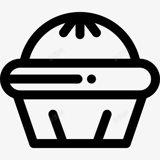松饼咖啡店22号直系图标svg_新图网 https://ixintu.com 咖啡店22号 松饼 直系