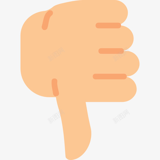 不喜欢手势6平淡图标svg_新图网 https://ixintu.com 不喜欢 平淡 手势6